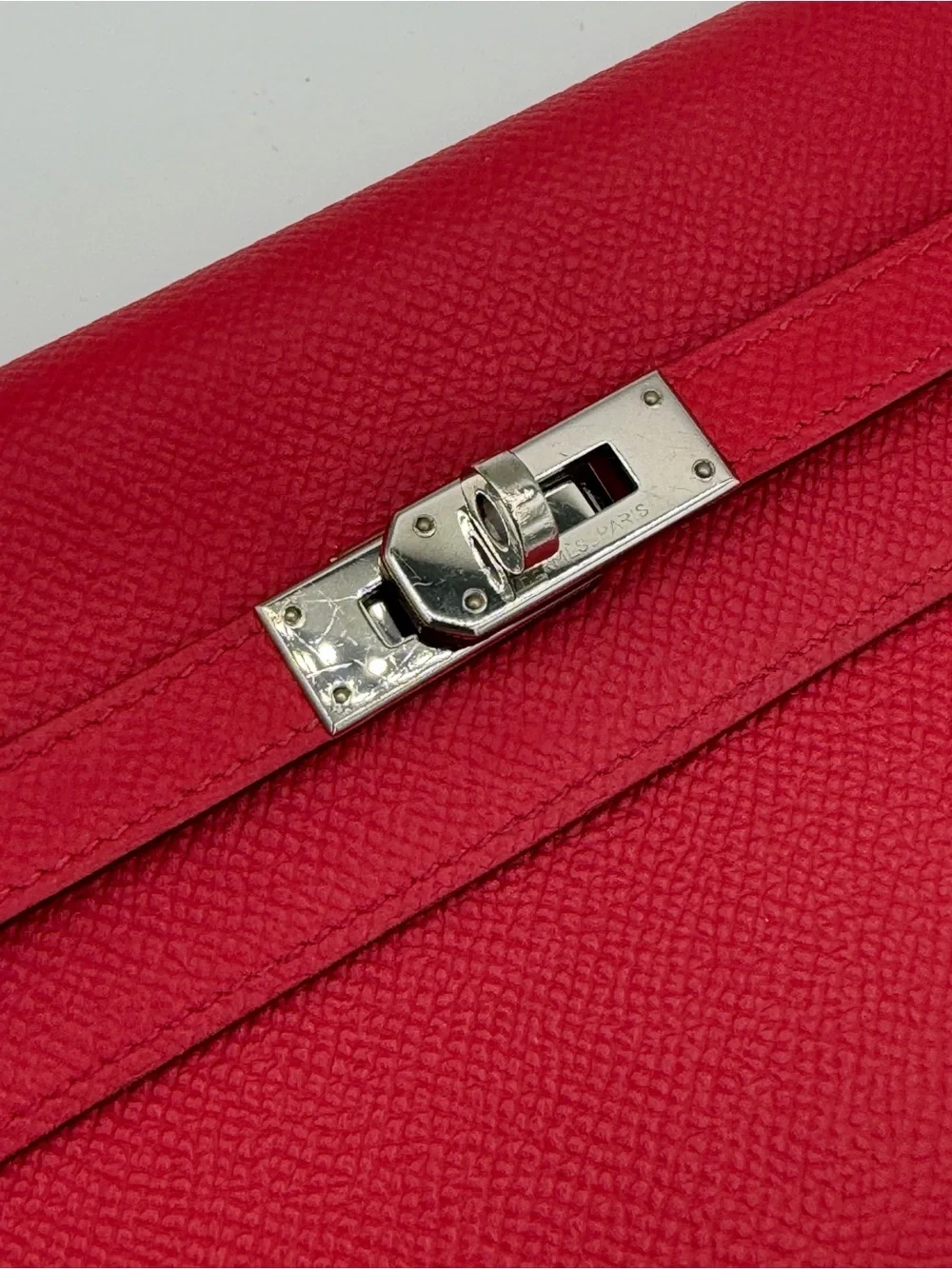 Hermes Kelly Epsom leather long wallet palladium hardware 😍🔥